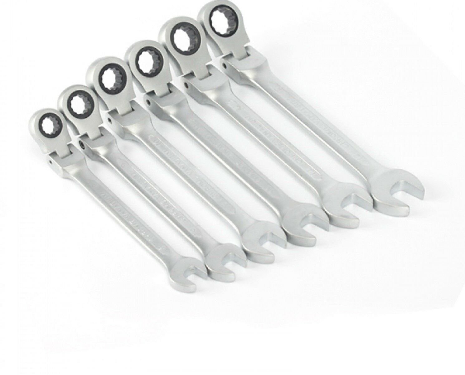 8-13mm Flexible Head Ratchet Spanner Combination Wrench A Set Of Keys Gear Ring
