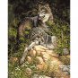 Frameless Wolf Animals DIY Painting By Numbers Acrylic Picture Wall Art Canvas