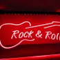 Rock And Roll Guitar Music LED Neon Light Sign Home Bar Pub Decoration Craft