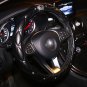 Car Steering Wheel Cover Leather Covered Rhinestone Diamond Women Girls Styling
