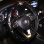 Car Steering Wheel Cover Leather Covered Rhinestone Diamond Women Girls Styling