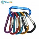 Aluminum Carabiner Buckle Pack Keychain Shape Spring-loaded Gate Clip Hook