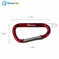 Aluminum Carabiner Buckle Pack Keychain Shape Spring-loaded Gate Clip Hook