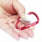 Aluminum Carabiner Buckle Pack Keychain Shape Spring-loaded Gate Clip Hook