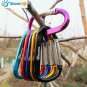 Aluminum Carabiner Buckle Pack Keychain Shape Spring-loaded Gate Clip Hook