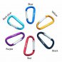Aluminum Carabiner Buckle Pack Keychain Shape Spring-loaded Gate Clip Hook