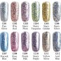 New 12 Color Nail Art Uv Led 12ml Nail Enamel Platinum Glitter DIY Soak Off Gel
