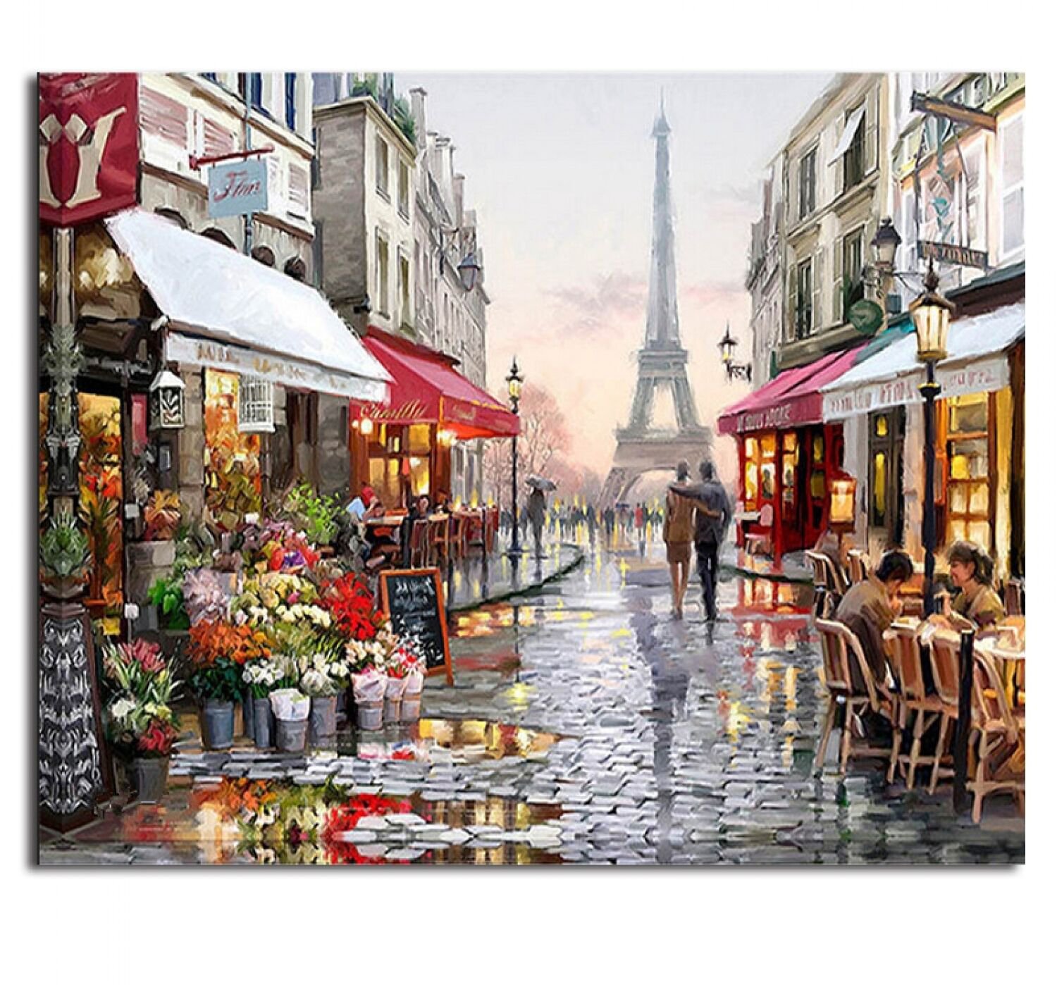 Framed Pictures DIY Painting By Numbers Wall Art Acrylic Paintings Handpainted