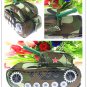 Tank Pencil Case Cute School Pen Pouch Bag With Lock for Boys Double Zip Kids