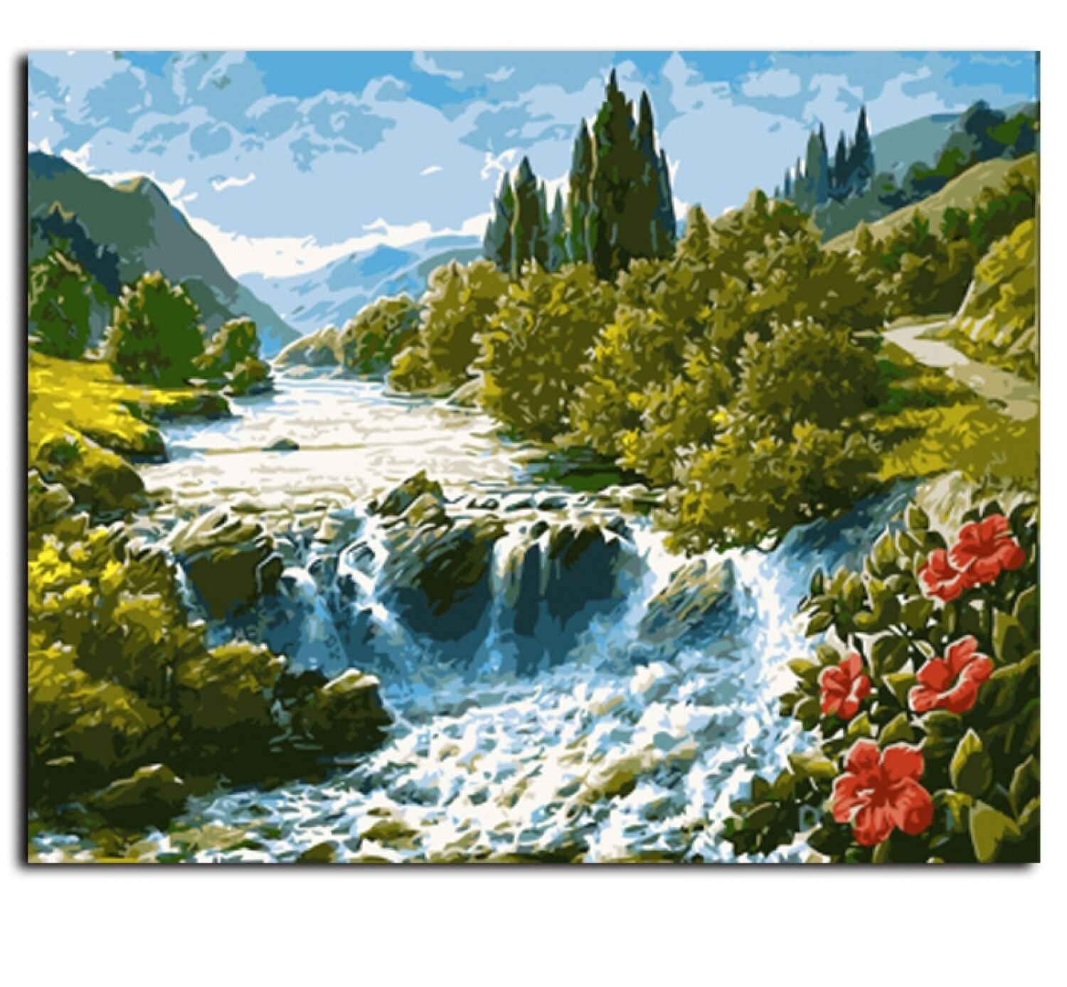 Landscape Framed Pictures Painting By Numbers Wall Art DIY Canvas Oil Paint