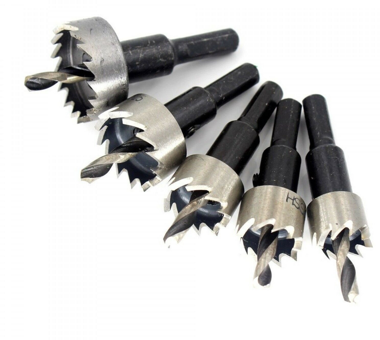 5Pcs 16-30mm Hole Saw Cutter Drill Bit Set HSS Hole Saw Drill Sheet Metal Reamer