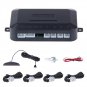 Car LED Parking Sensor 4 Sensors Reverse Backup Display Auto Kit Sensor Black