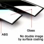 Car Rear View Mirror 300mm Wide Curve Panorama Clear Black Back Inside Indoor