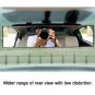 Car Rear View Mirror 300mm Wide Curve Panorama Clear Black Back Inside Indoor