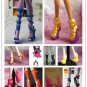 Toy High Quality Boots Sandals Shoes For Monster Dolls Multi Mixed Styles for U