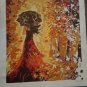 Beautiful Women Autumn Landscape DIY Painting By Numbers Kits Acrylic Canvas Art