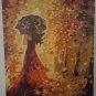Beautiful Women Autumn Landscape DIY Painting By Numbers Kits Acrylic Canvas Art