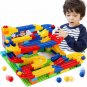 Crazy Marble Tracks Building Blocks Run Race Maze Ball Track Funnel Slide 104Pcs