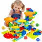 Crazy Marble Tracks Building Blocks Run Race Maze Ball Track Funnel Slide 104Pcs