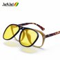 JackJad 2018 New Fashion McQregor Aviation Style Flip Up Sunglasses Unisex