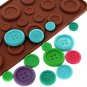 Cute Button Shape Silicone Mold Jelly Soap Chocolate Mould DIY Baking Cake Decor