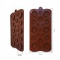Cute Button Shape Silicone Mold Jelly Soap Chocolate Mould DIY Baking Cake Decor
