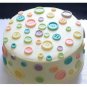 Cute Button Shape Silicone Mold Jelly Soap Chocolate Mould DIY Baking Cake Decor