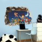 Wall Sticker Popular American Children Cartoon Smart Boy Dogs Friends Home Decor