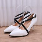 2018 Women PU Leather Intersectant Shoe Strings Long Ankle Strap Shoelaces