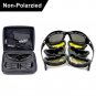 Polarized Army Goggles Military Sunglasses 4 Lens Kit Mens Desert Storm War Glas