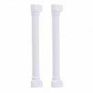 2pcs Miniature White Wooden Pillars for 1/12 Dollhouse DIY Making Accessory 2018