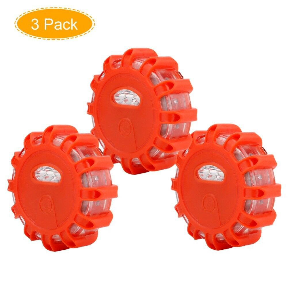 3Pack Emergency Flare LED Safety Road Flashing Warning Light Roadside Light New