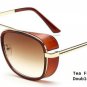 Tony Stark Iron Man Sunglasses Men Luxury Brand Eyewear Mirror Vintage Male Cool