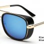 Tony Stark Iron Man Sunglasses Men Luxury Brand Eyewear Mirror Vintage Male Cool