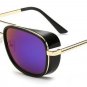 Tony Stark Iron Man Sunglasses Men Luxury Brand Eyewear Mirror Vintage Male Cool