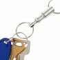 Outdoor EDC Tool Tactical Double Key Ring Locking Carabine Stainless Hanging