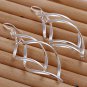 Excellent Fashion Elegant Lady Spiral Silver Plated Dangle Drop Party Earrings