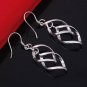Excellent Fashion Elegant Lady Spiral Silver Plated Dangle Drop Party Earrings