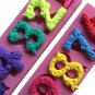 Beautiful Numbers 3D Silicone Mold With Stick Hole Cake Chocolate Numbers Mold
