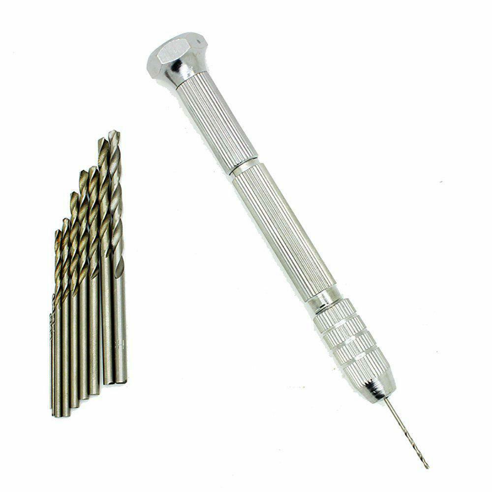 Hand Set Drill Bit Twist Bits Vintage Brace Vise Tool Mini Model Drills Manual