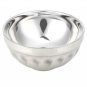 Durable Stainless Steel Bowls Utensil Dinnerware Container Double-Deck Kids