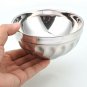 Durable Stainless Steel Bowls Utensil Dinnerware Container Double-Deck Kids