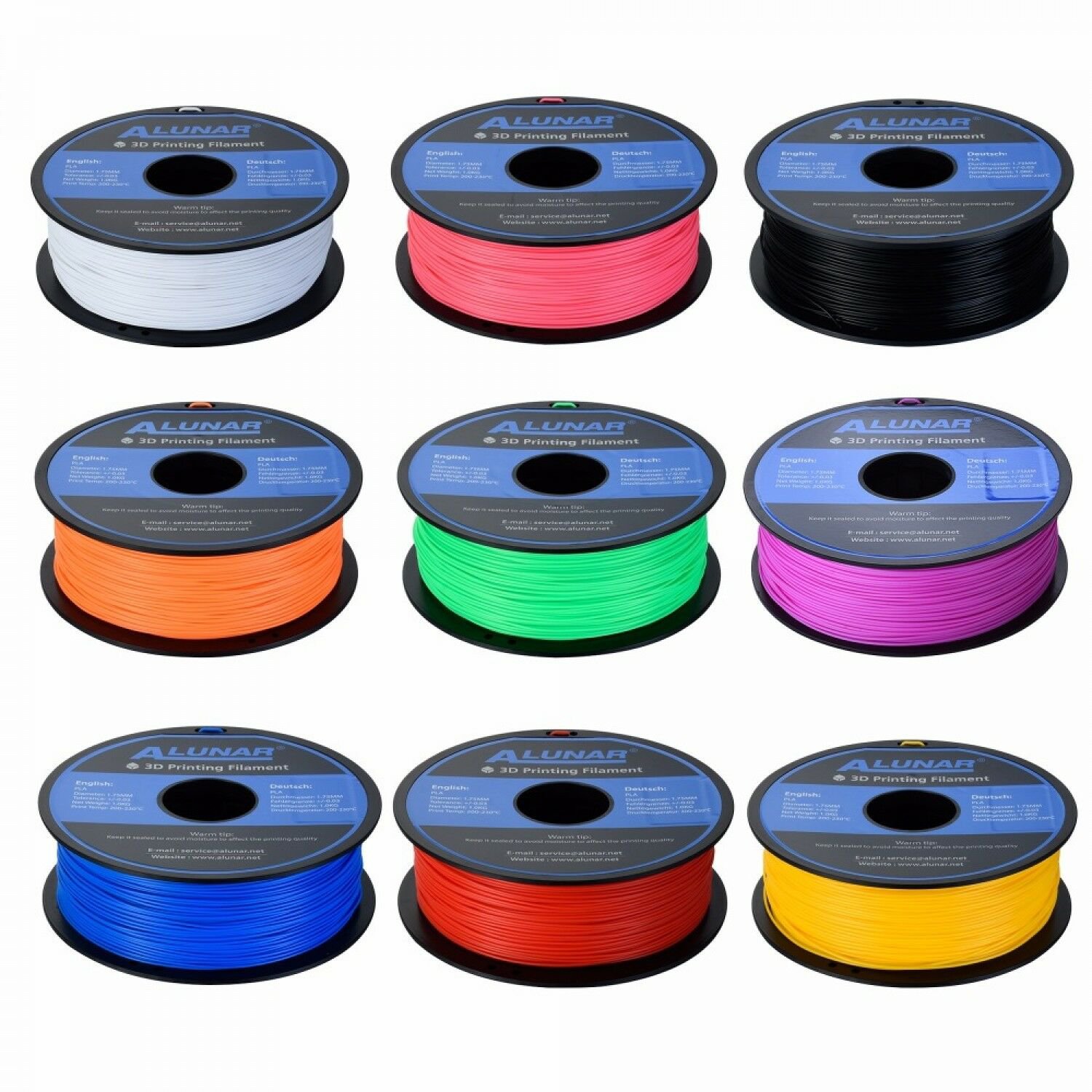 3d Printer PLA Filament Diameter 1.75mm ABS Filaments High Quality Polylactic