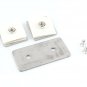 Square 180 Degrees Stainless Steel Glass Clamp, Single Retaining Clip New Best