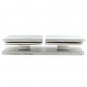 Square 180 Degrees Stainless Steel Glass Clamp, Single Retaining Clip New Best