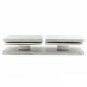 Square 180 Degrees Stainless Steel Glass Clamp, Single Retaining Clip New Best