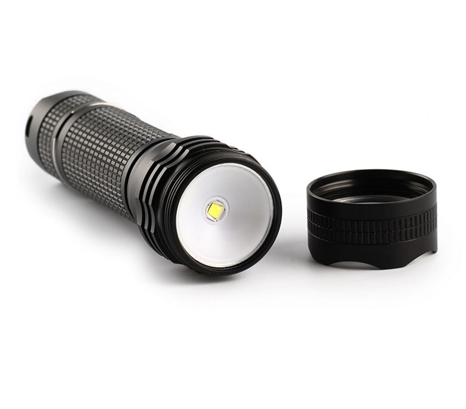 Zoomable Flashlight Convoy BD04 CREE XML2 U2 LED 18650 LED Flashlight