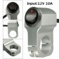 Motorcycle Handlebar Grip Headlight Spot Light Indicator On Off Switch 12V 10A