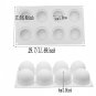 Baking Pastry Mould 8 Cavity Round Truffles Design Silicone Mold For Pudding