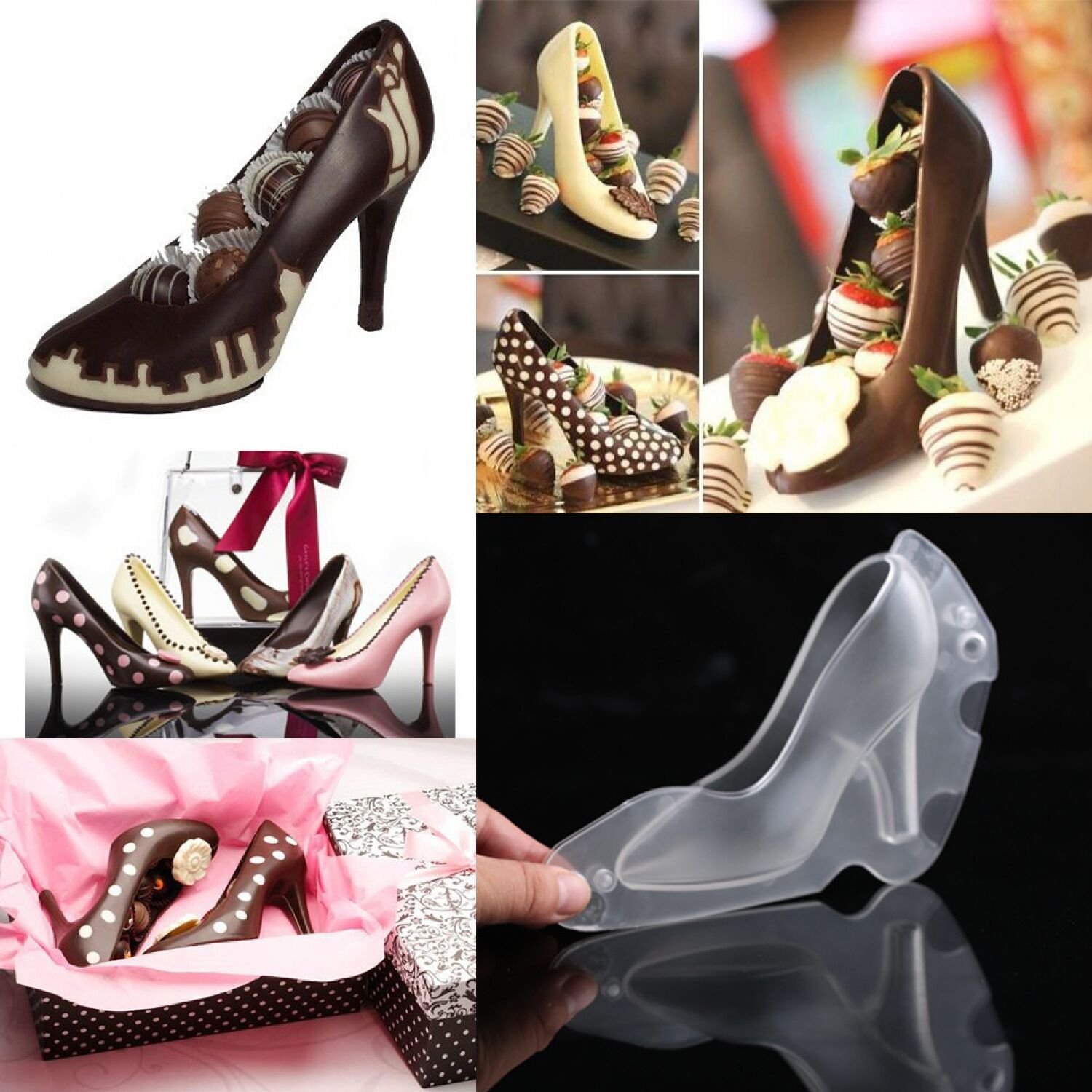 Fondant Shoe Chocolate Mold High Heeled Mold Candy Sugar Paste Mold for Cake